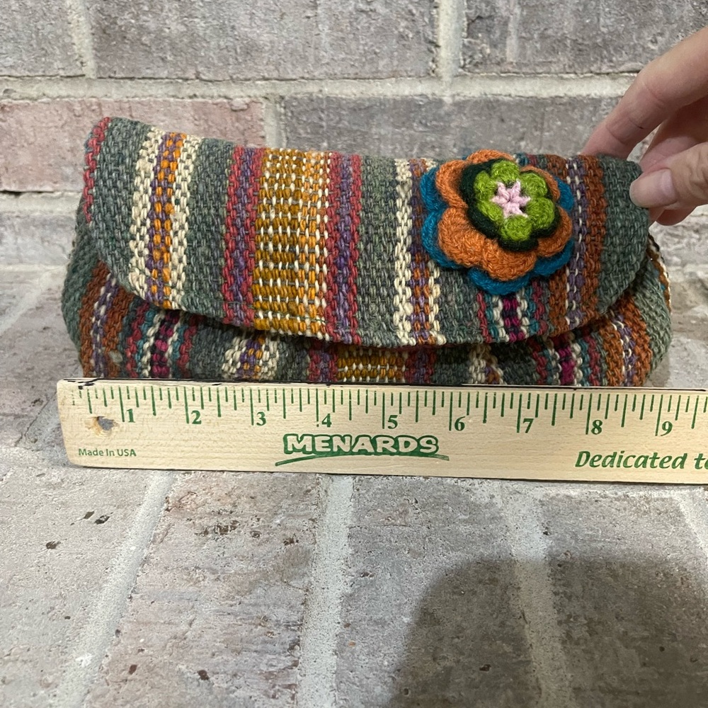 Multicolor Striped Women's Clutch - Picture 4 of 6